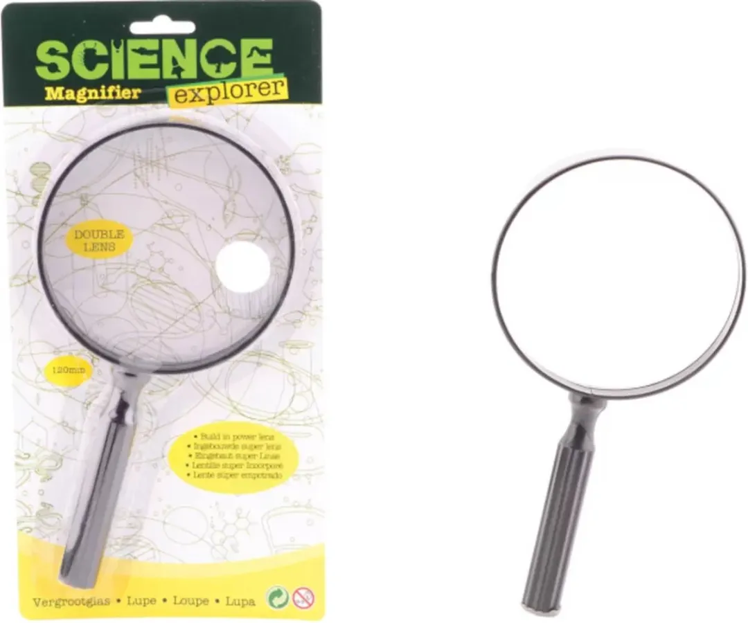 Johntoy Science Explorer Vergrootglas - Dubbele lens