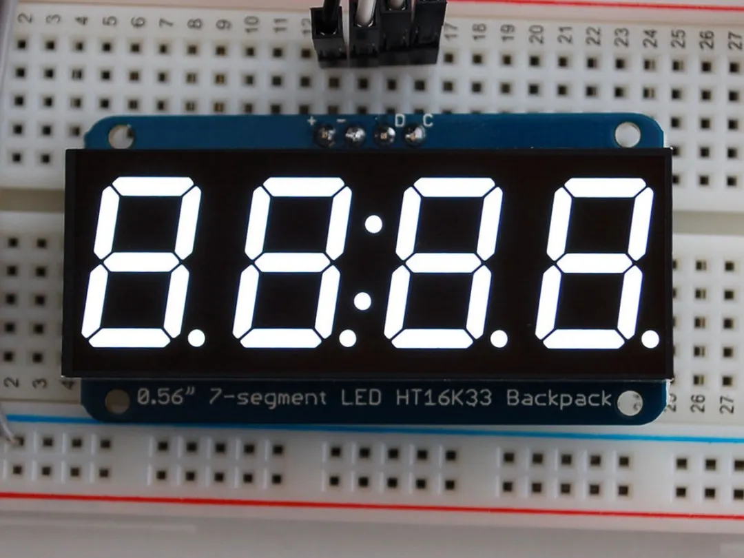 Adafruit 0.56 inch 4-Digit 7-Segment Display I2C Backpack