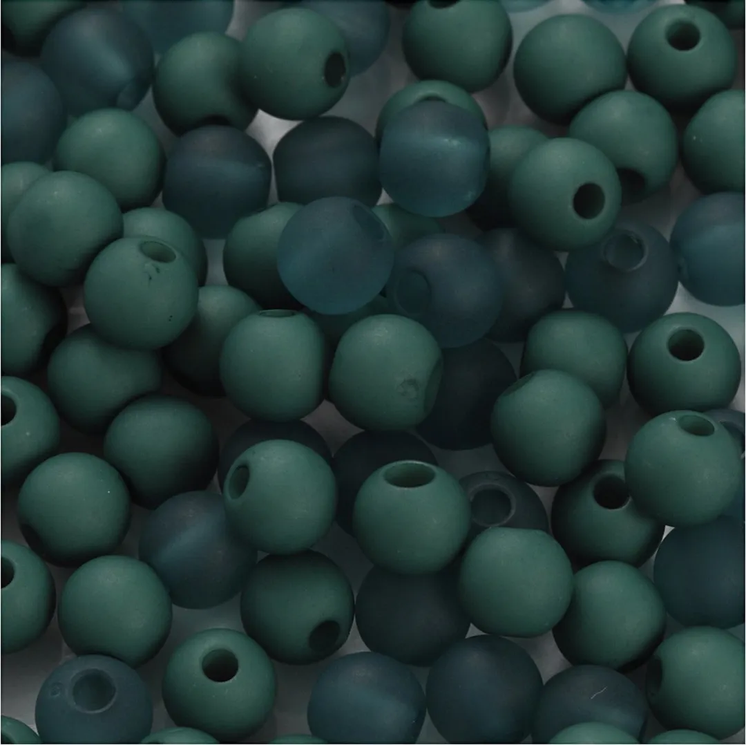 Creativ Company Plastic Kralen 6mm Flessengroen