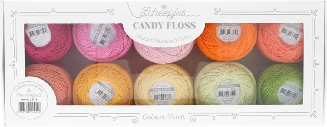 Scheepjes Candy Floss PASSIONFRUIT - 10 Kleuren 200g