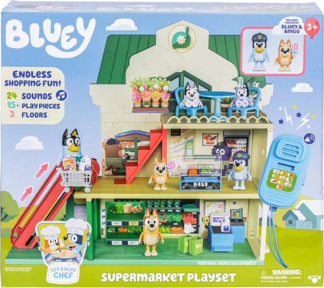 Moose Toys Bluey Supermarkt Speelset 18918 - Multikleur