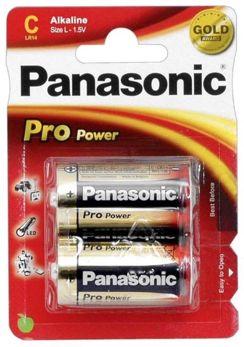 Panasonic C Pro Power Batterijen LR14 - 2 Stuks