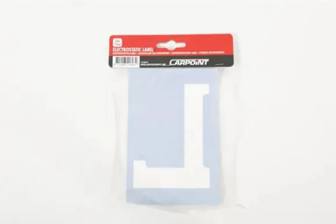 Carpoint L Sticker Lesauto Statisch Raam 10x15cm - Blauw