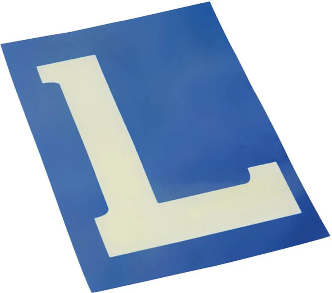 Carpoint L Sticker Lesauto Statisch Raam 10x15cm - Blauw