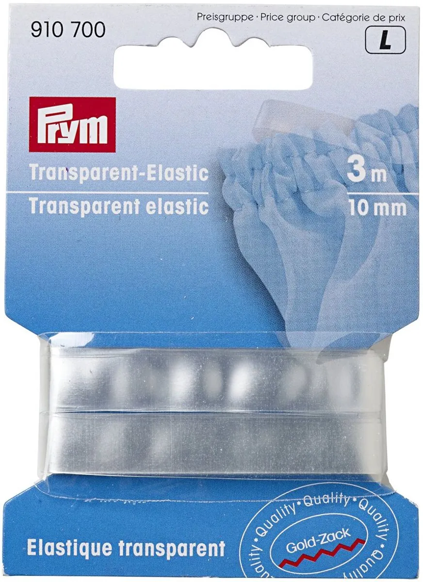 Prym Transparant Elastiek 10mm - 3m