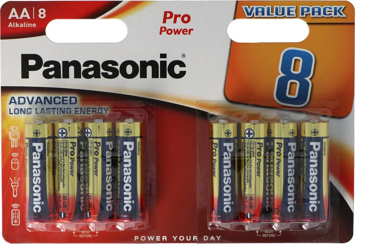 Panasonic Pro Power Mignon LR6 AA - 8 Stuks