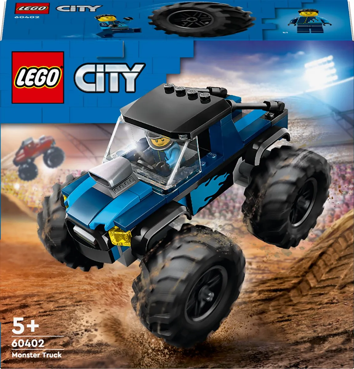 LEGO City Blauwe Monstertruck 60402 - 1 Minifiguur