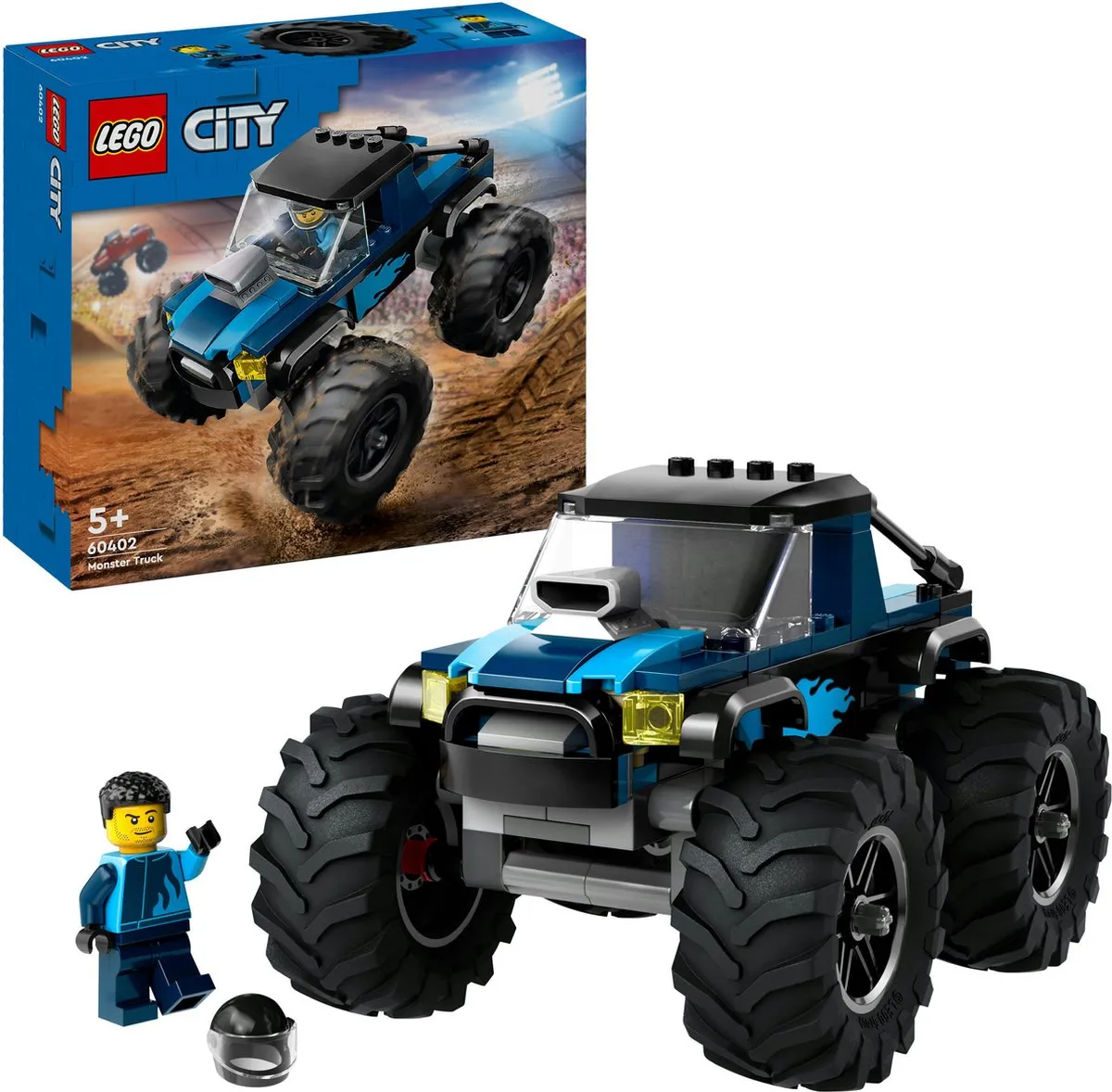 LEGO City Blauwe Monstertruck 60402 - 1 Minifiguur