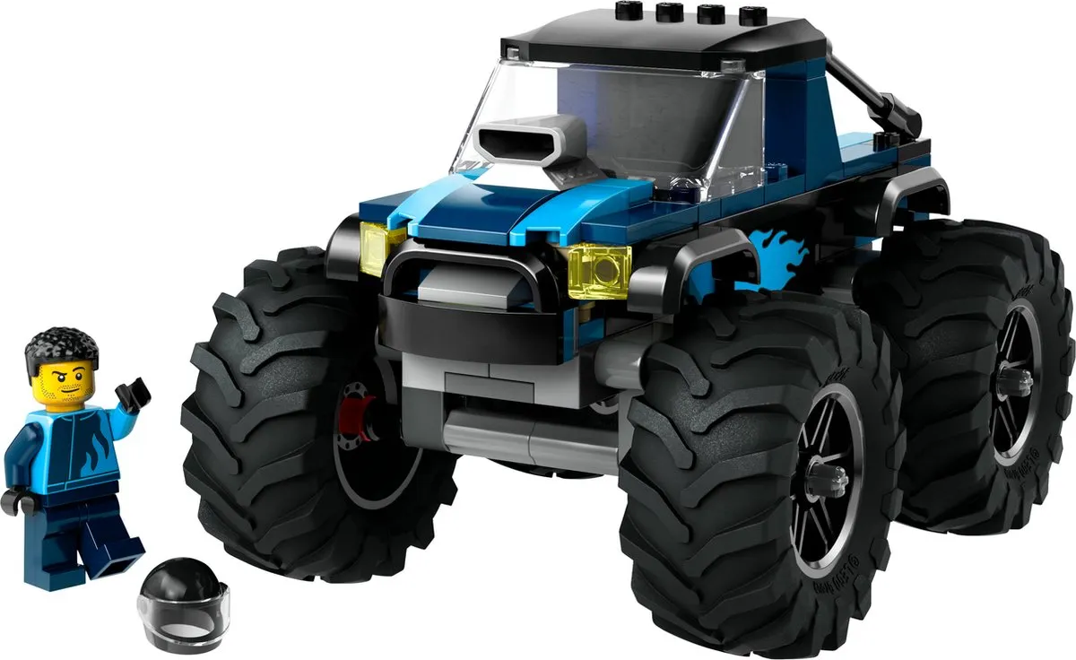 LEGO City Blauwe Monstertruck 60402 - 1 Minifiguur - afbeelding 6 van 6