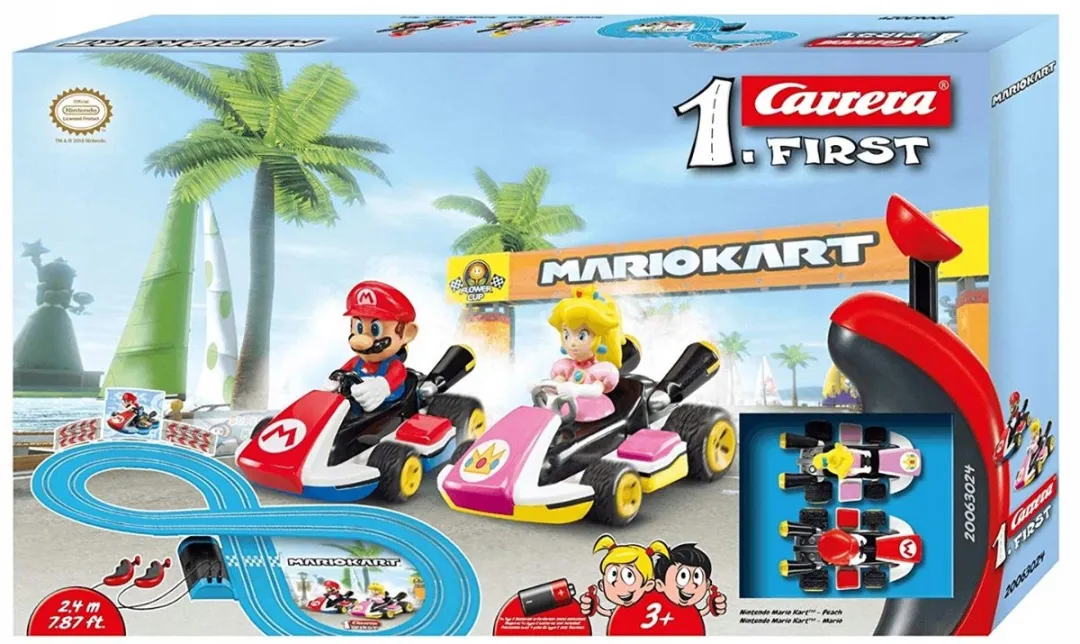 Carrera First Super Mario Racebaanset Blauw
