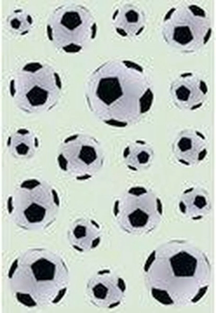 Herma Voetbalstickers - 54 Stuks - Black/White