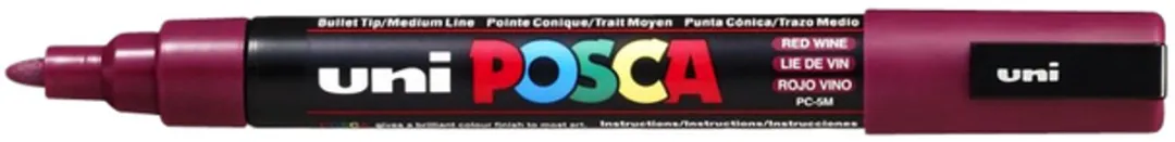 Posca PC-5M Wijnrood Verfstiften