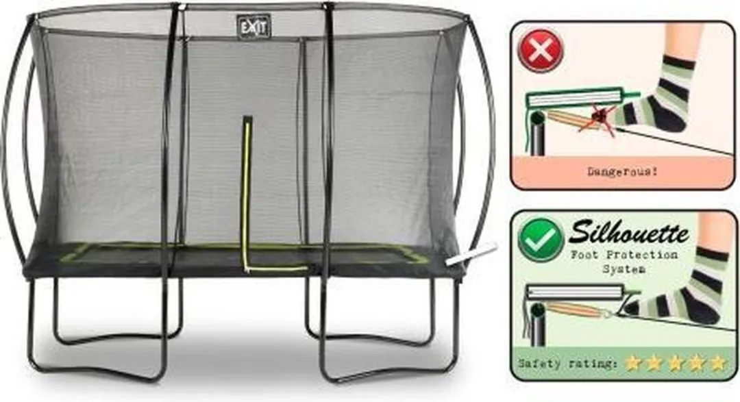 EXIT Silhouette Trampoline 305cm - Zwart