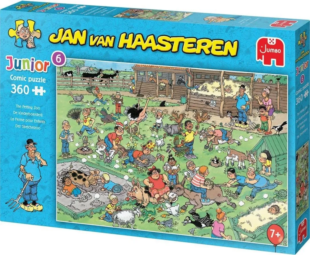 Jan van Haasteren Junior De Kinderboerderij puzzel - 360 stukjes - Kinderpuzzel