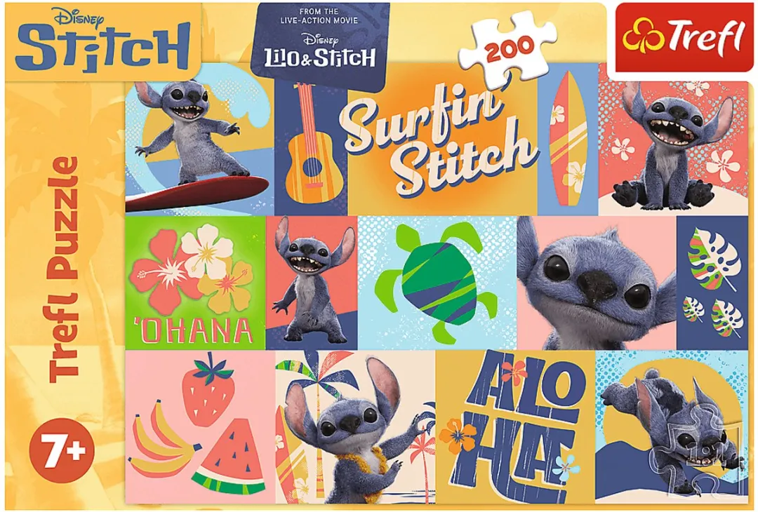 Trefl Disney Stitch The Movie Puzzel 200 Stuks - Multicolor