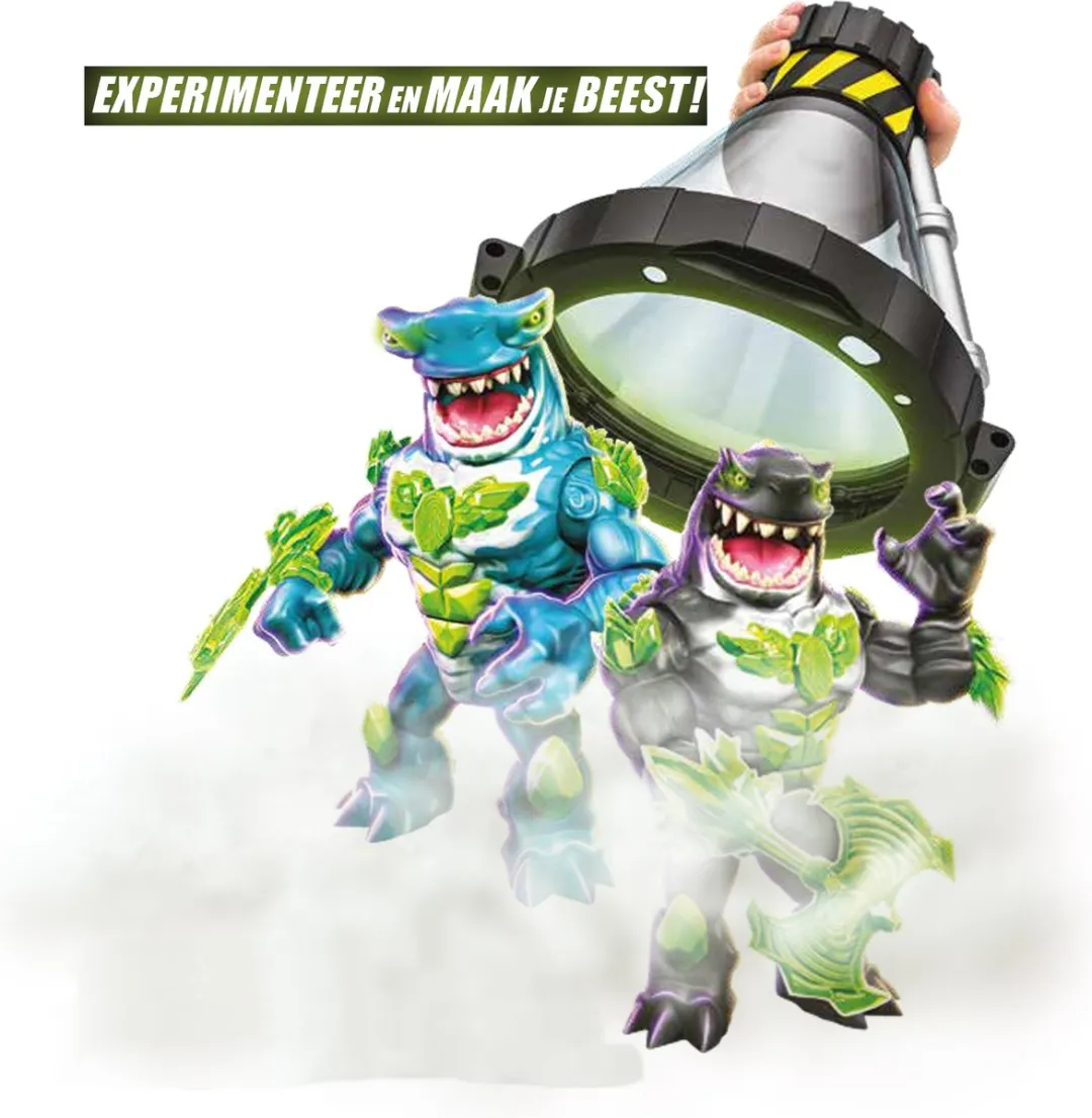 Beast Lab - Experimenteer en maak je eigen interactieve Beest - Actiefiguur - Met magische mist