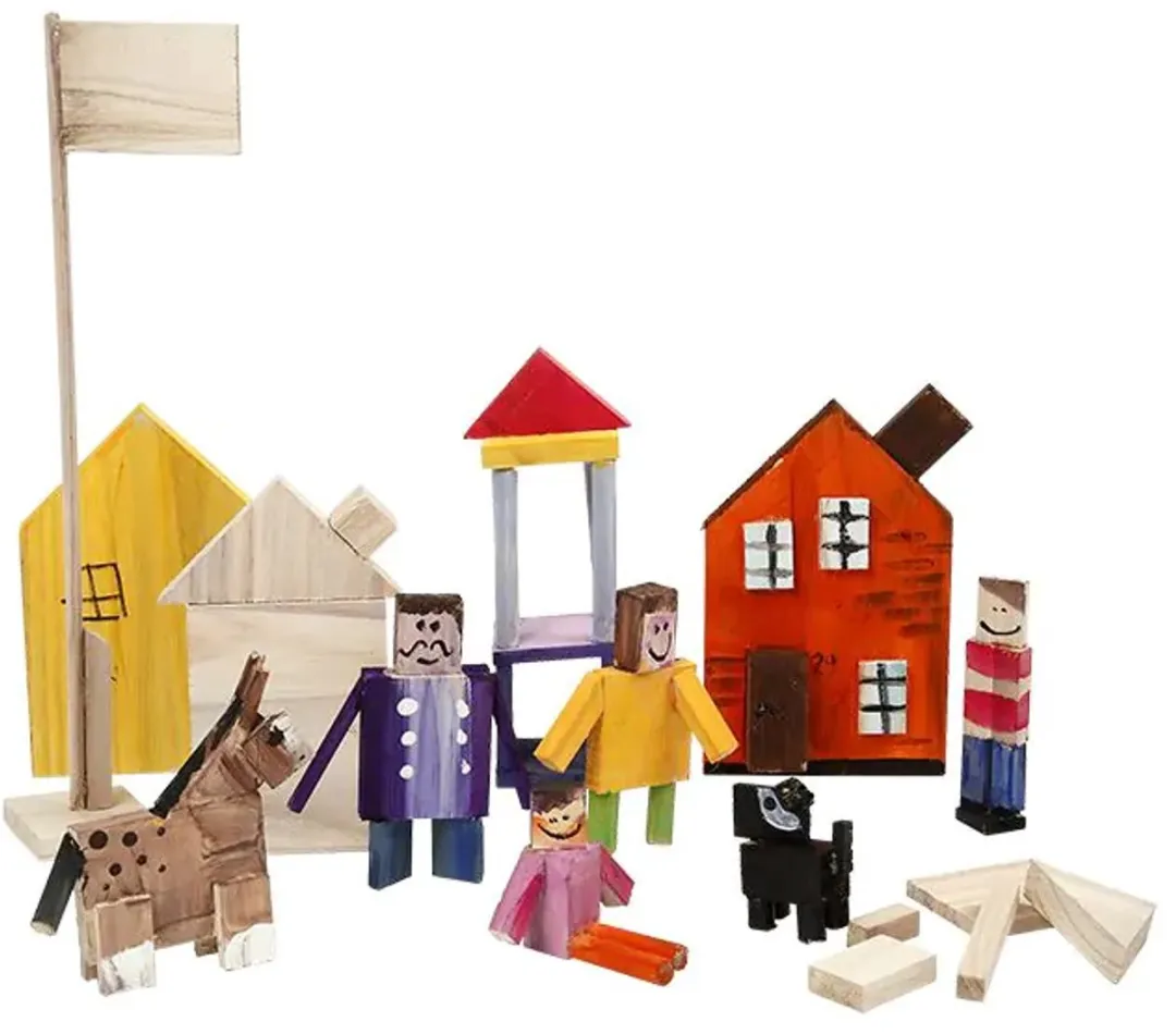 Creativ Company Keizerin Boom Houten Onderdelen - 194 Stuks Multicolor
