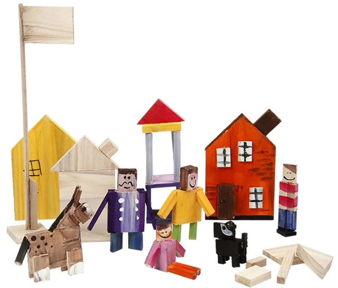 Creativ Company Keizerin Boom Houten Onderdelen - 194 Stuks Multicolor