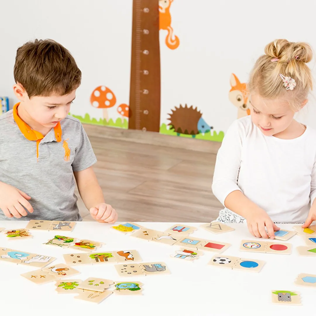 Beleduc Houten Cognitopuzzel Vormen - 35 Stuks - Multicolor
