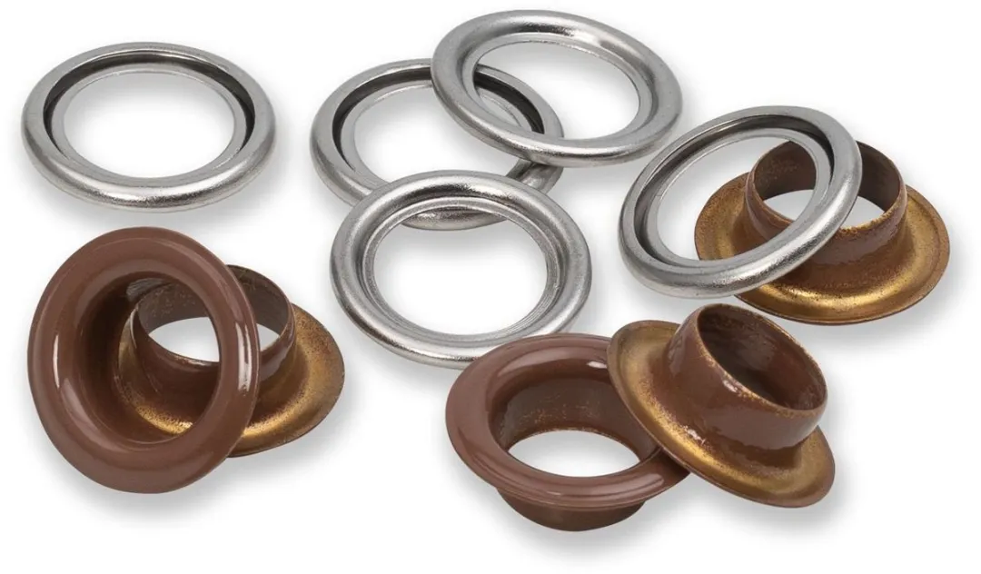 Prym Ringen met schijven 11mm Donkerbruin