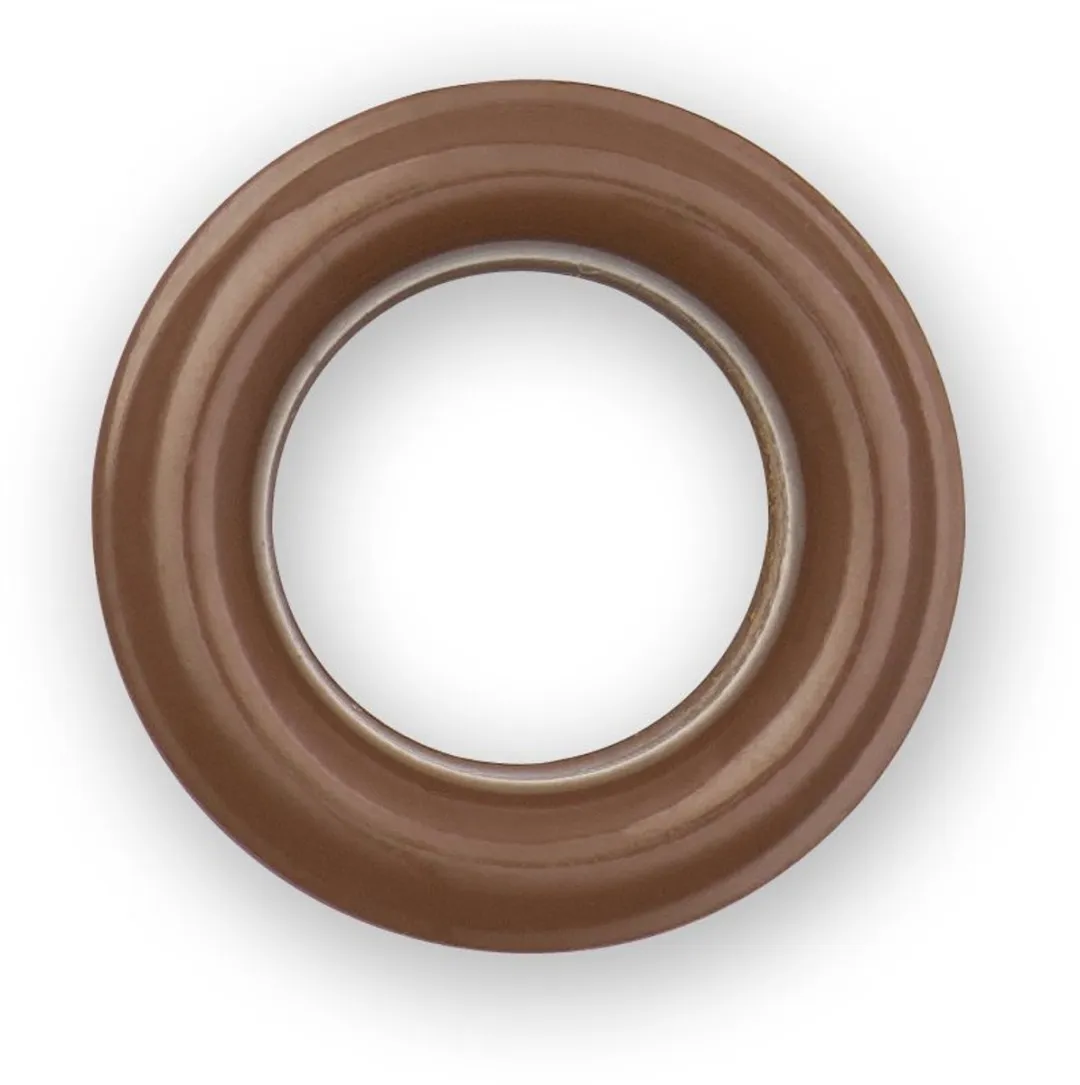 Prym Ringen met schijven 11mm Donkerbruin - 20 Stuks