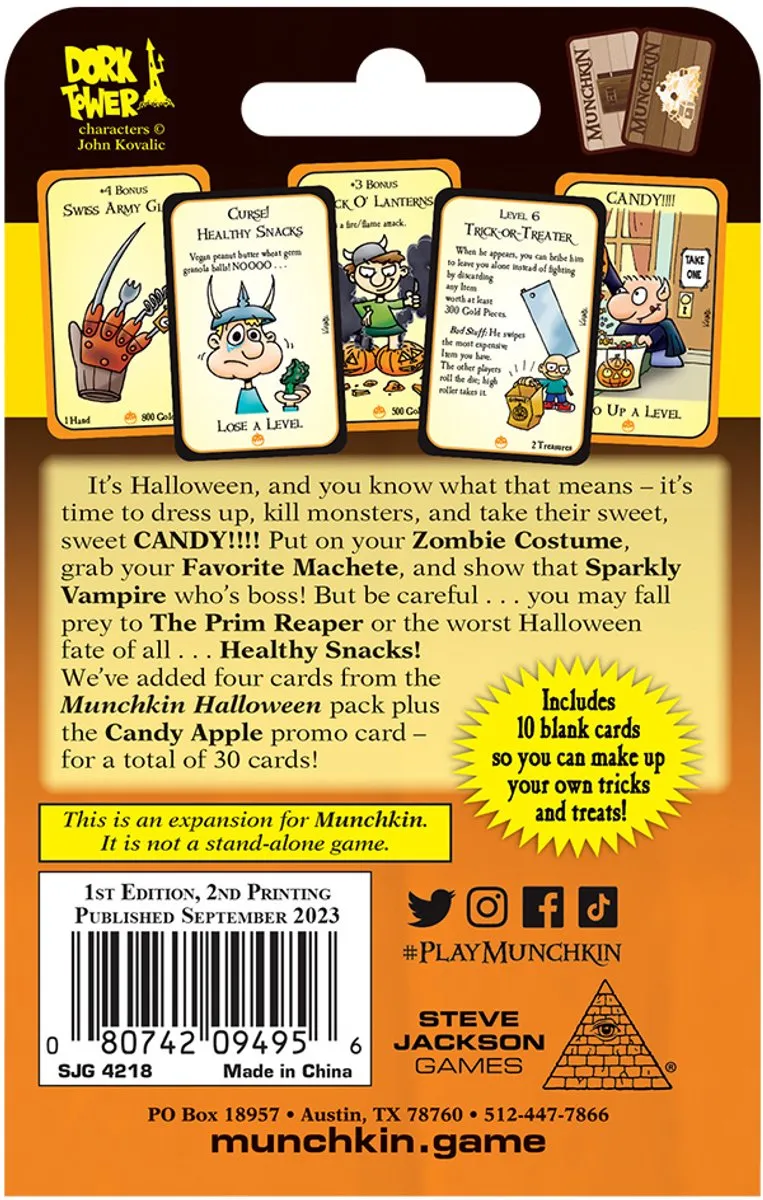 Steve Jackson Games Munchkin Tricky Treats Uitbreiding - Kaartspel