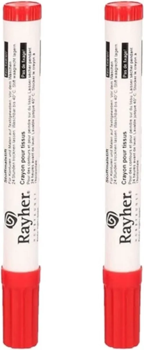 Rayher Textielstift Dikke Punt Rood