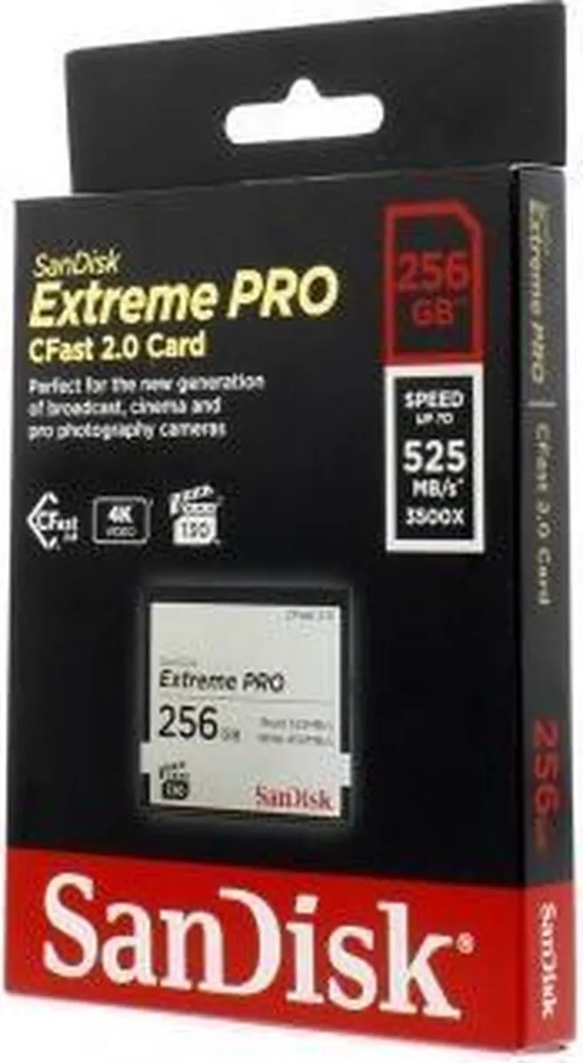 SanDisk Extreme Pro CFast 2.0 256GB - 525MB/s