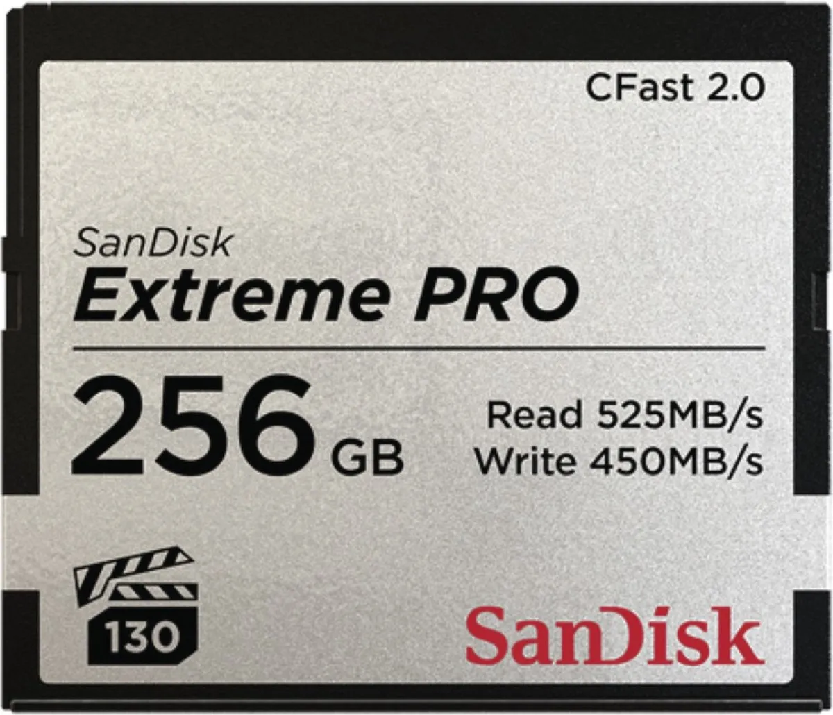SanDisk Extreme Pro CFast 2.0 256GB - 525MB/s