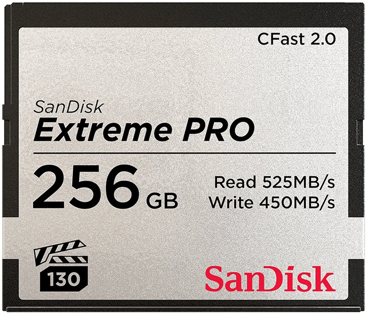 SanDisk Extreme Pro CFast 2.0 256GB - 525MB/s