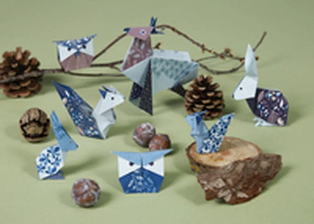 Clairefontaine Origami Papier Wouddieren - 60 Vel - 10x15cm
