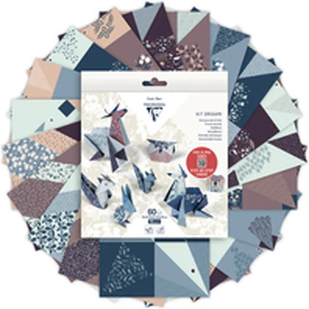Clairefontaine Origami Papier Wouddieren - 60 Vel - 10x15cm