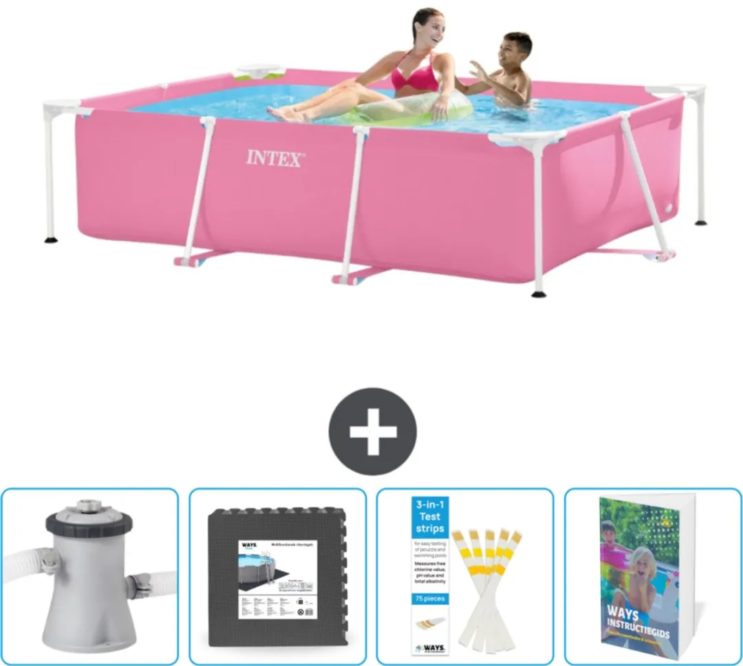 Intex Frame Zwembad 220x150x60cm Roze