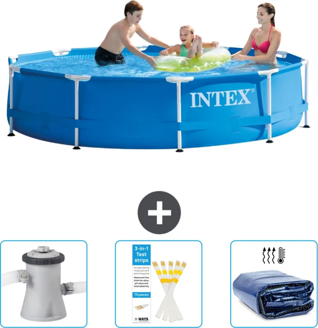 Intex 28200NP-Blauw Rond Frame Zwembad 305cm