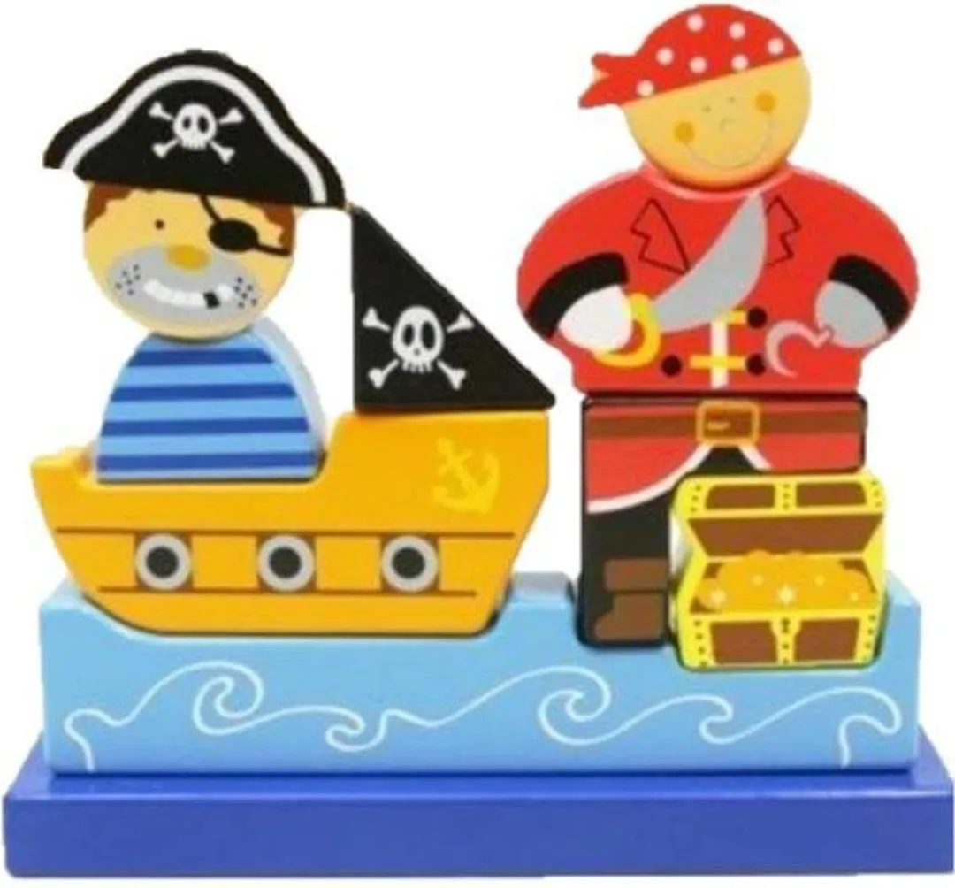 Simply for Kids Magnetische Piraat Puzzel Blauw