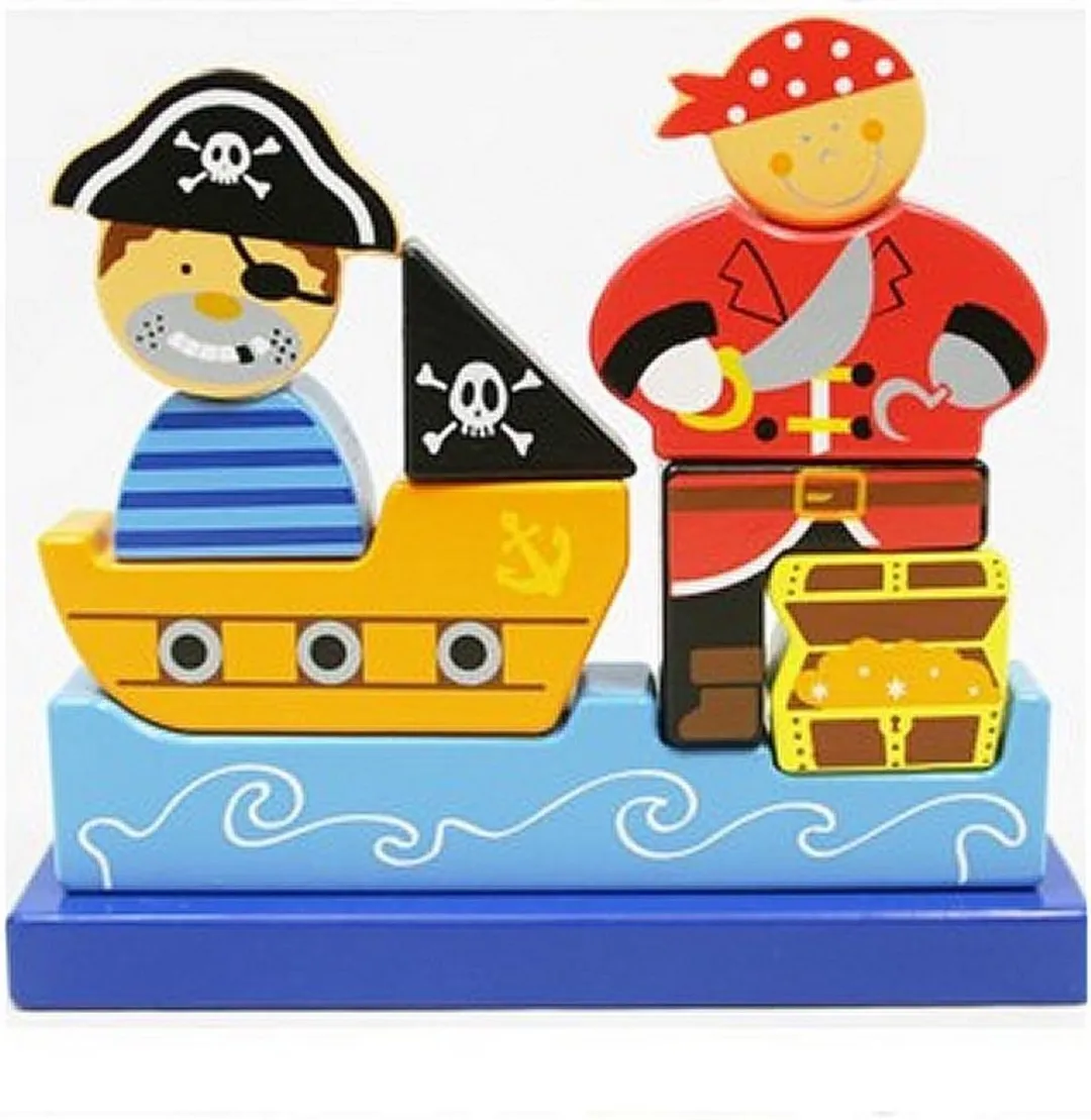Simply for Kids Magnetische Piraat Puzzel Blauw
