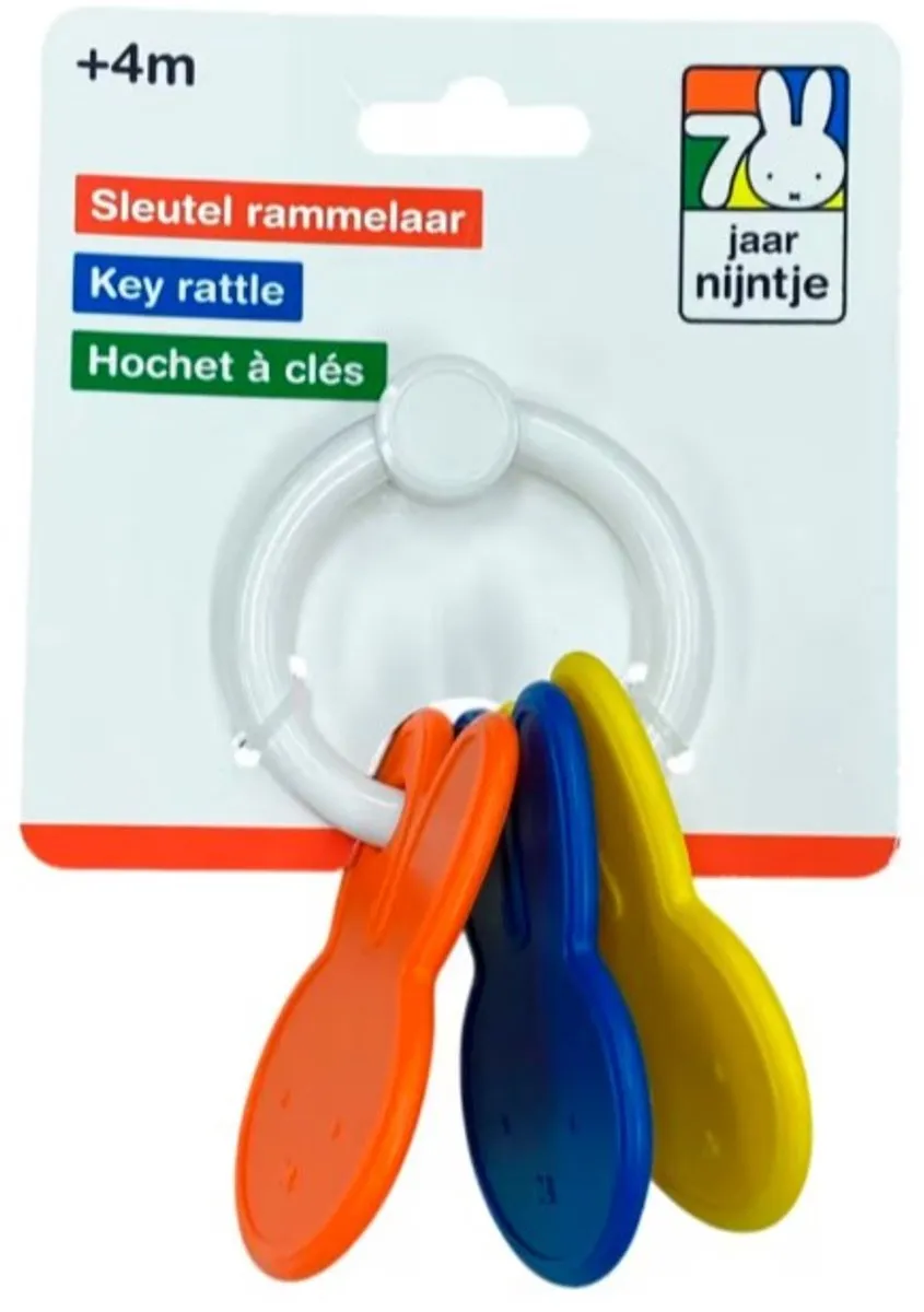 Rubo Toys Nijntje Sleutelbos Rammelaar - Meerkleurig