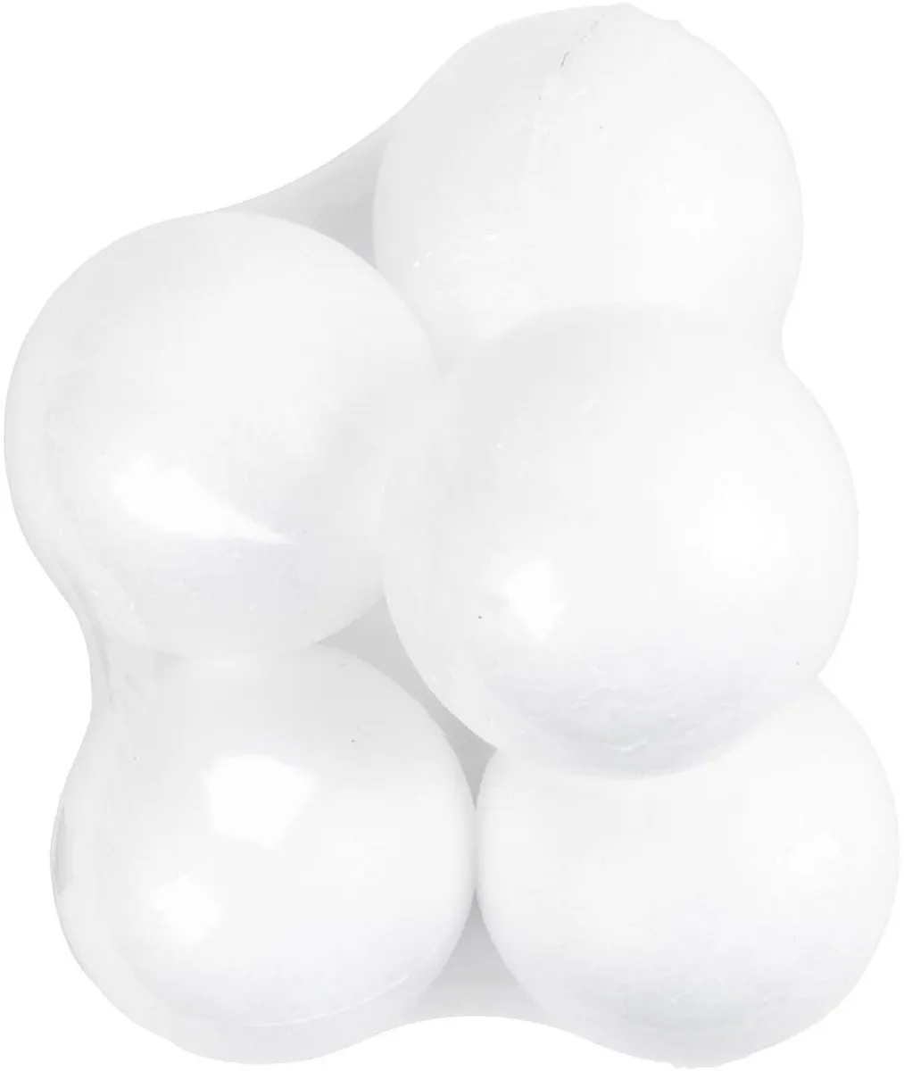 Creativ Company Piepschuim Ballen Ø10cm - 5 Stuks