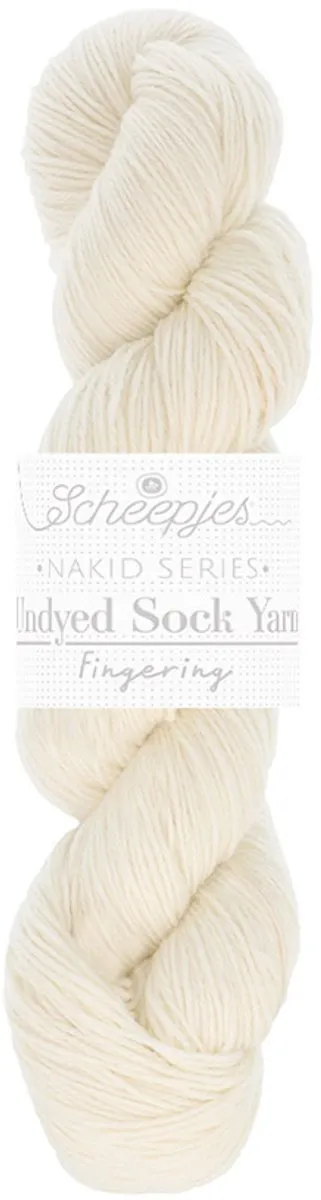 Scheepjes Nakid S. Undyed Sock Yarn Fingering