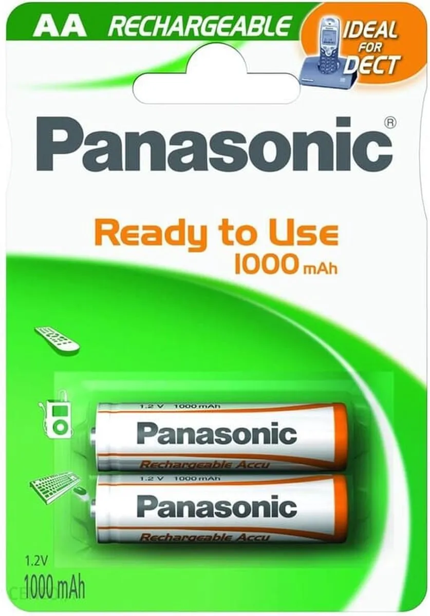 Panasonic HHR-3LVE/2BC AA Accu 1000mAh - 2 Stuks