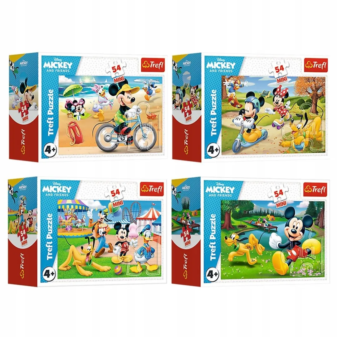 Trefl Mini Puzzel Mickey Mouse Dag met Vrienden 54 Stukjes - Meerkleurig