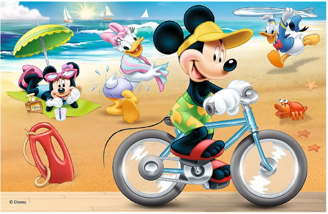 Trefl Mini Puzzel Mickey Mouse Dag met Vrienden 54 Stukjes - Meerkleurig