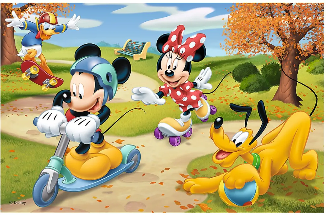 Trefl Mini Puzzel Mickey Mouse Dag met Vrienden 54 Stukjes - Meerkleurig