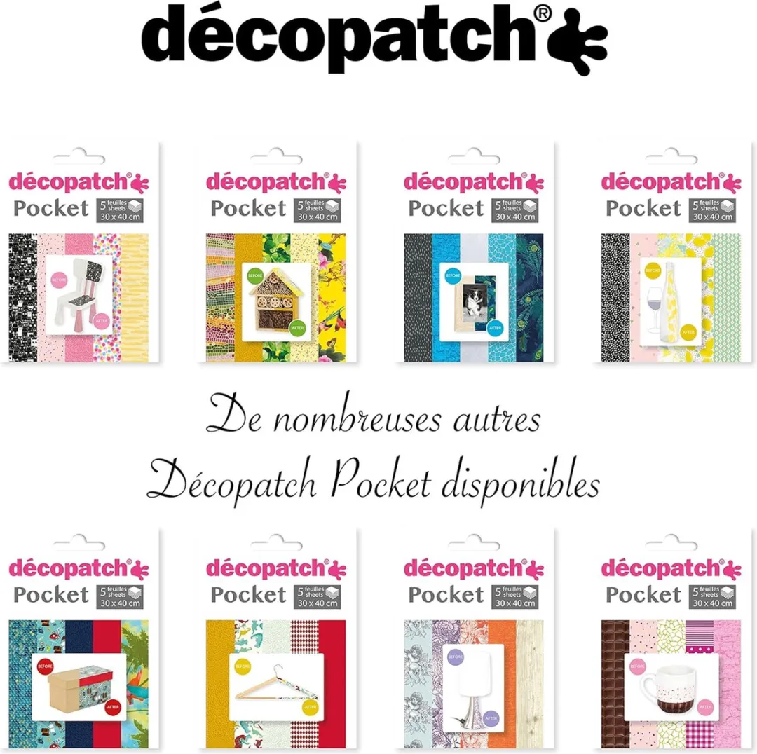 Decopatch Pocket No30 - 5 Vellen 30x40cm - Diverse patronen