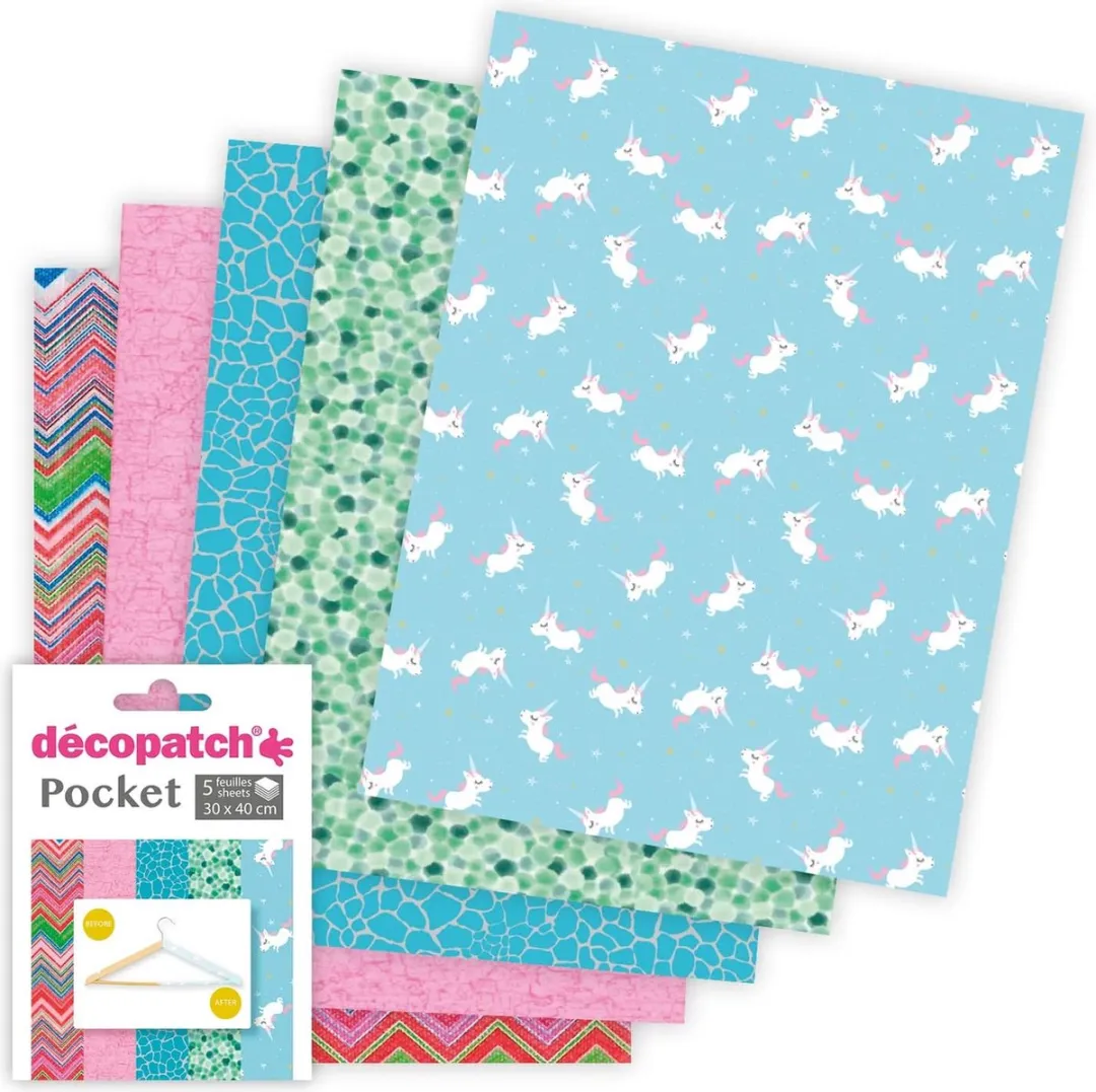 Decopatch Pocket No30 - 5 Vellen 30x40cm - Diverse patronen