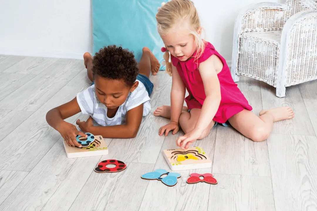 Beleduc Vlinder Houten Lagenpuzzel - Multicolor