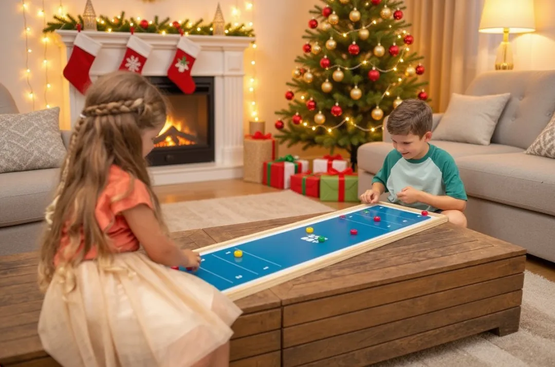 BS Toys Houten Curling Tafelspel GA509 - 2 Spelers