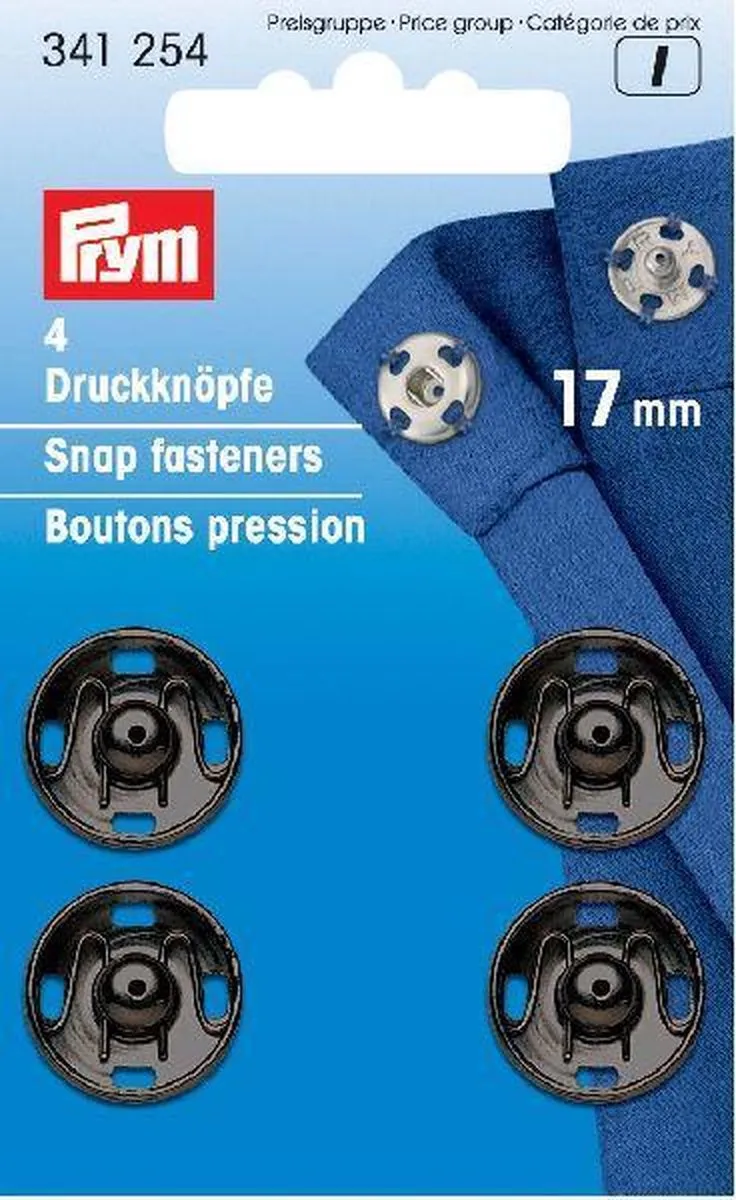 Prym Aannaaidrukknopen 17mm - 4 Stuks - afbeelding 6 van 6