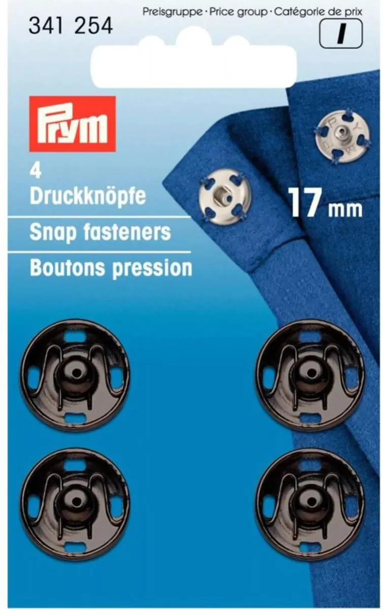 Prym Aannaaidrukknopen 17mm - 4 Stuks