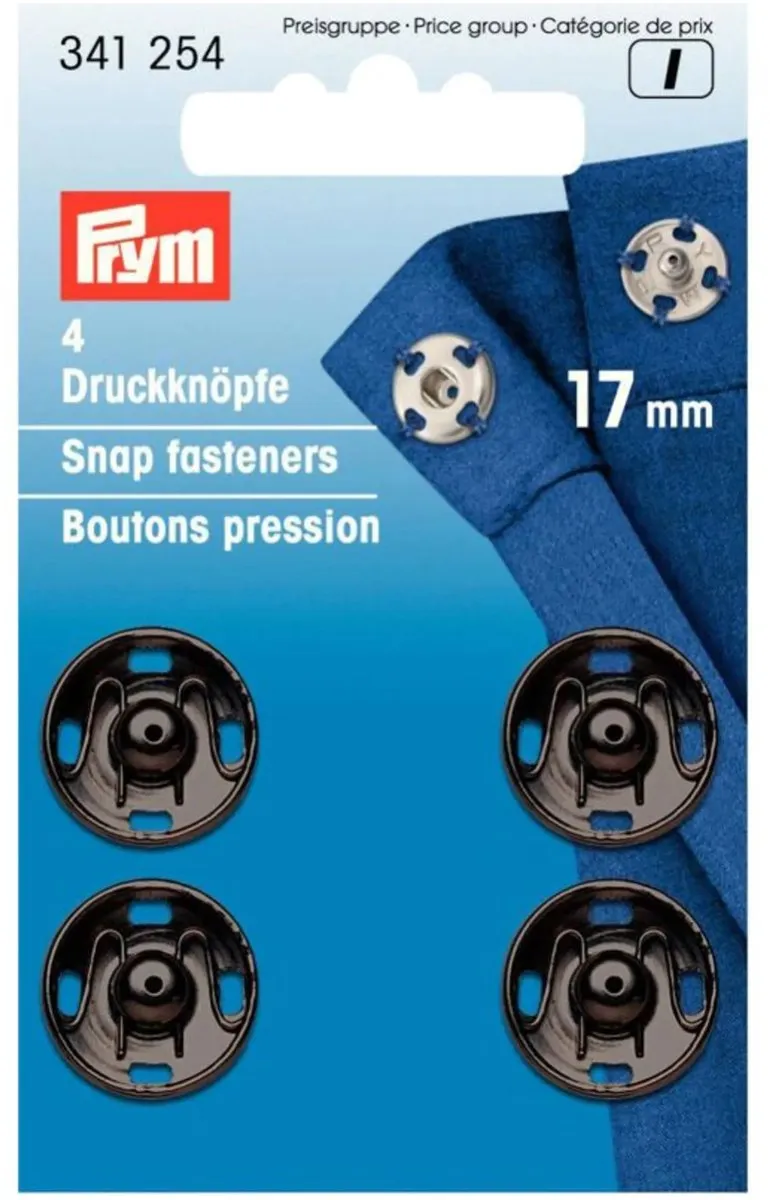 Prym Aannaaidrukknopen 17mm - 4 Stuks
